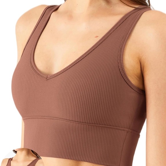 Other - Women's Seamless Sports Bra Workout Crop Top Tank Tops for Women Long Lined NWOT